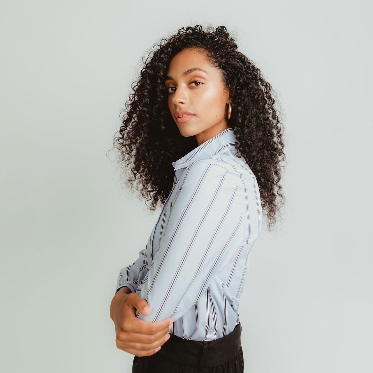 Work Shirt in Blue Stripe – Madri Collection